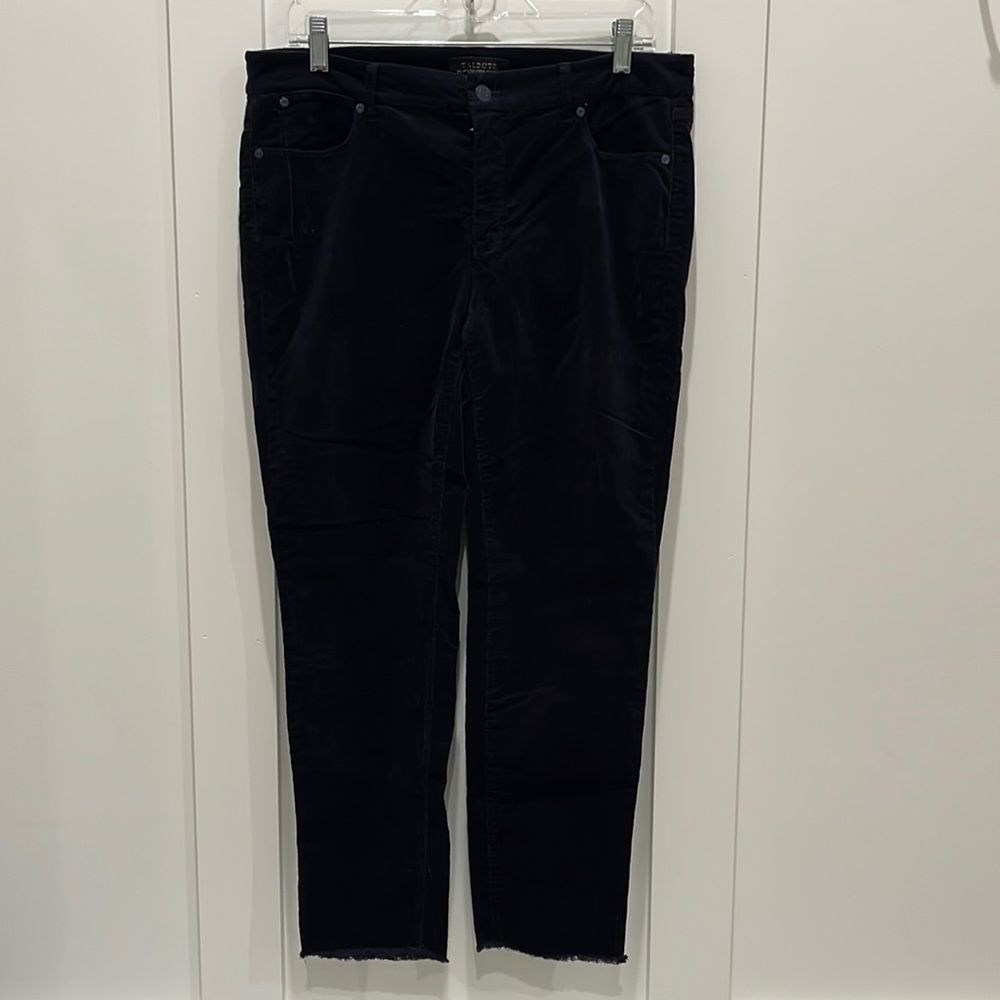 Talbots Flawless 5 pocket dark navy corduroy pants